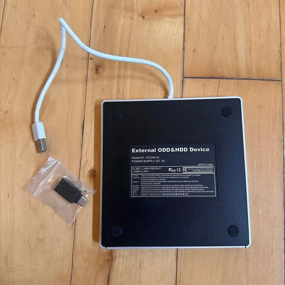 RooFull Optical Drive CD/DVD RW Super Slim Pop Up External